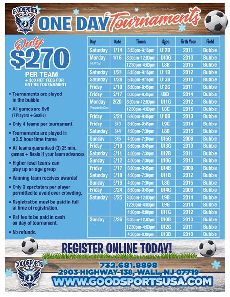 Ages 9U - 19U. . Youth soccer tournaments 2023
